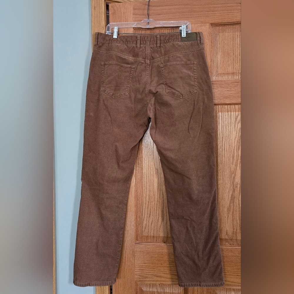 Peter Millar Brown Corduroy Five-Pocket Pant sz 36 - Picture 4 of 11